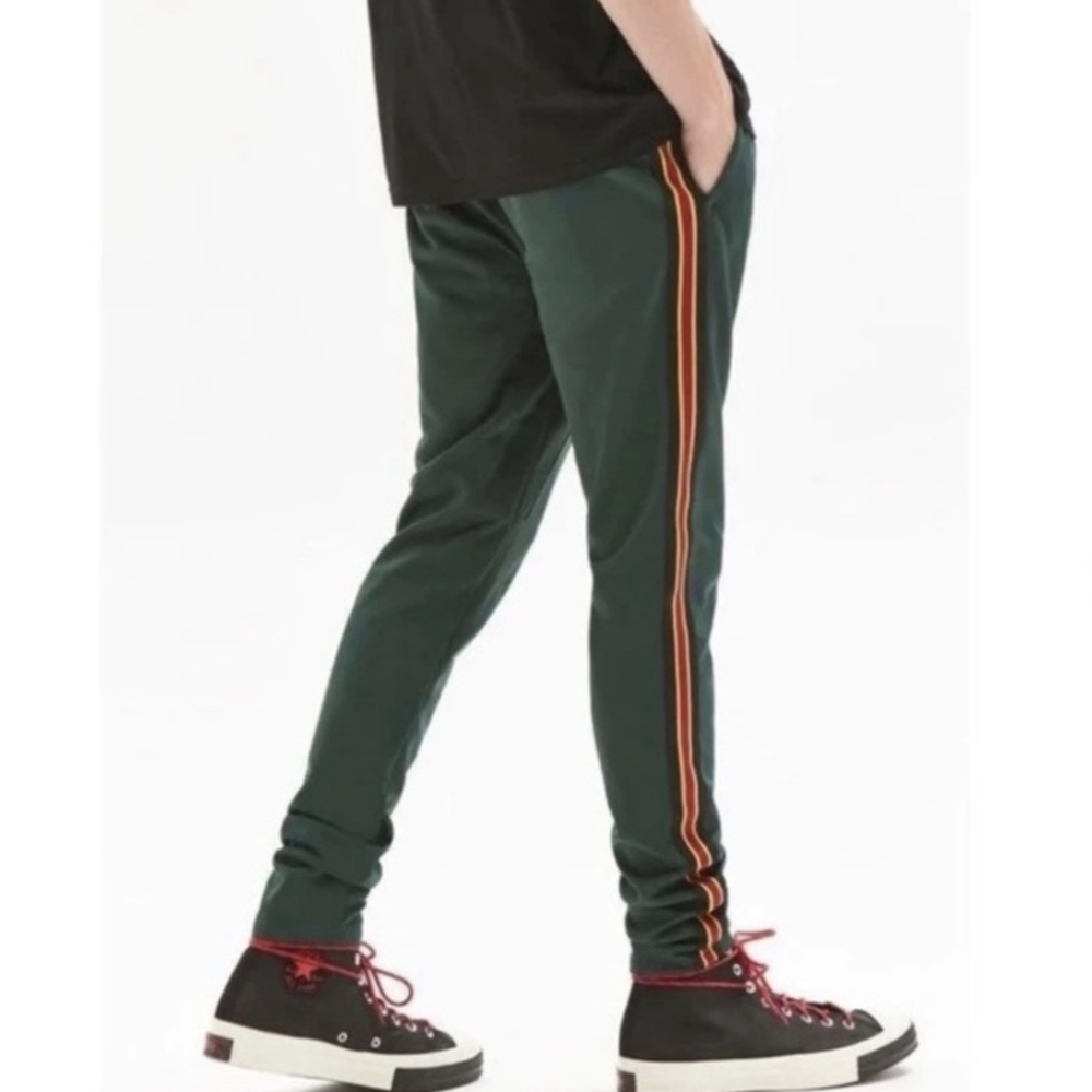 PACSUN green drop 2.0 skinny Dricot Side pants sweatpants sweats SMALL